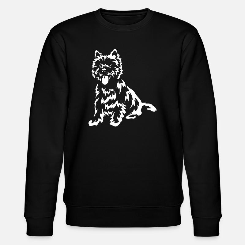 Cairn Terrier « Édition Noire » - Sweat bio CHANGER Stanley/Stella Unisexe - noir