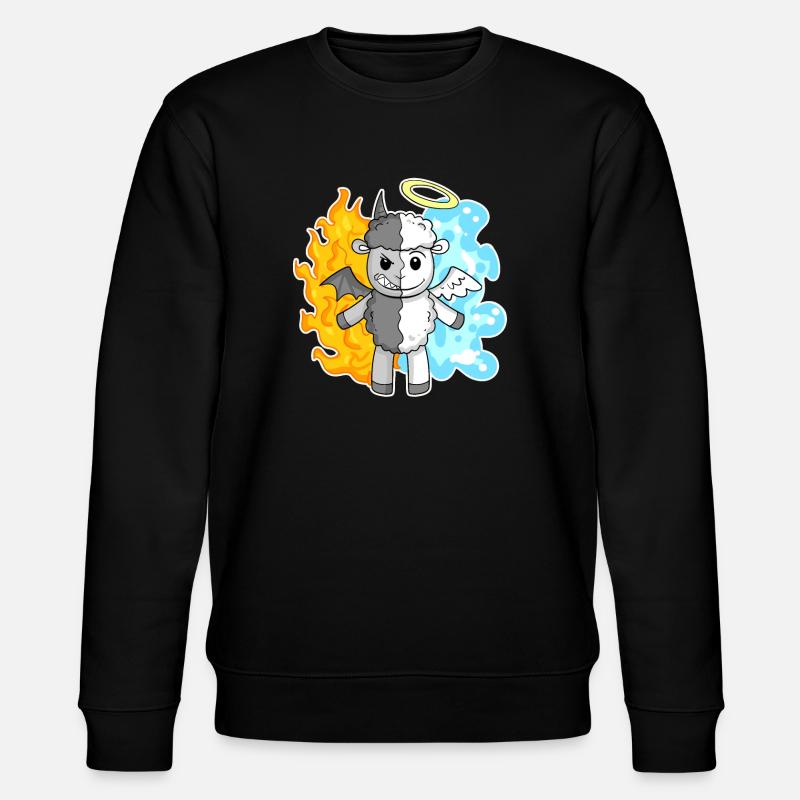 Moutons - Anges et Diables - Sweat bio CHANGER Stanley/Stella Unisexe - noir