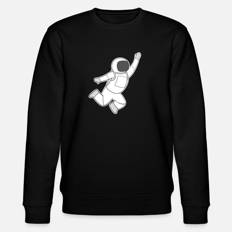 Astronaut Motif Space - Stanley/Stella CHANGER Unisex Organic Sweatshirt - black