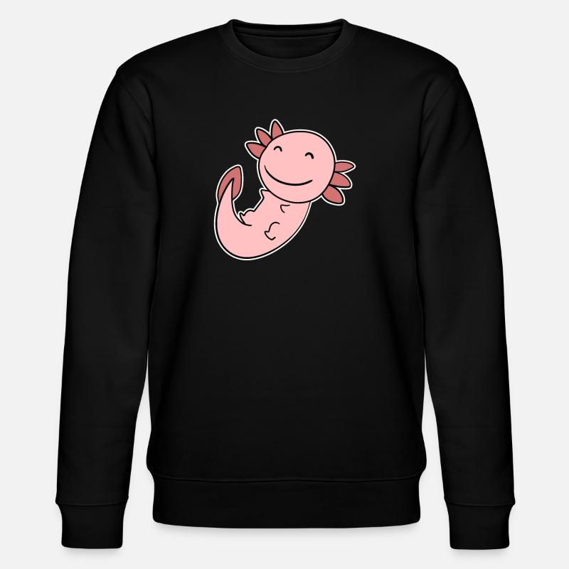 Axolotl Motif Enfants Mignons - Sweat bio CHANGER Stanley/Stella Unisexe - noir