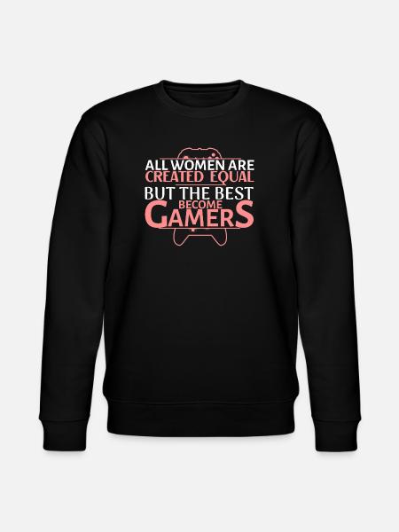 Gamer Queen: Women Define Play - Stanley/Stella CHANGER Unisex Organic Sweatshirt - black