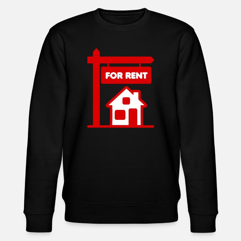Rotes Schild zu mieten - Stanley/Stella Unisex Bio-Sweatshirt CHANGER  - Schwarz