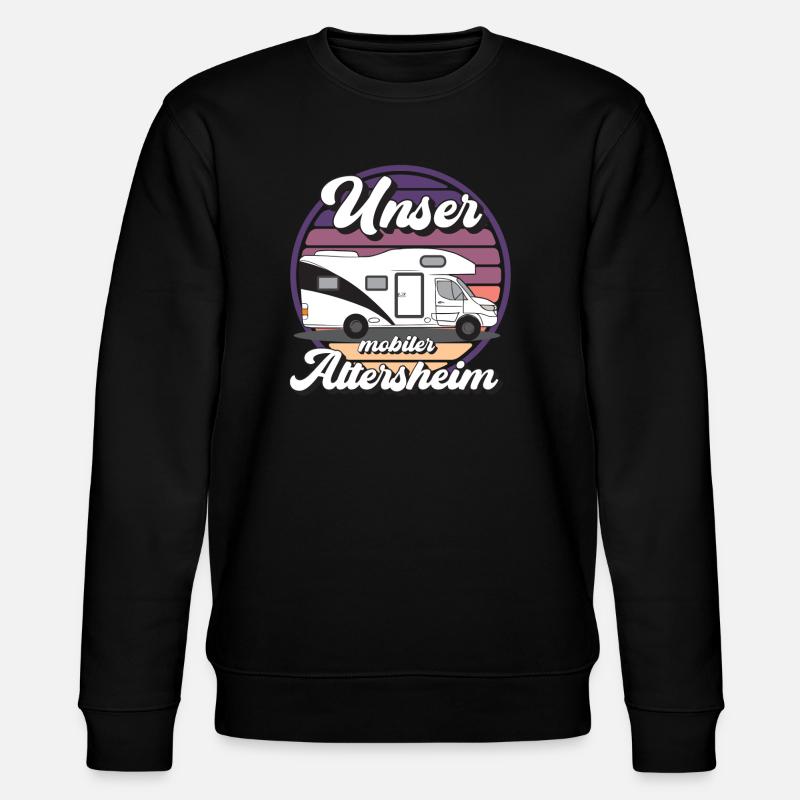 Mobiler Camper Outdoor Design - Stanley/Stella Unisex Bio-Sweatshirt CHANGER  - Schwarz
