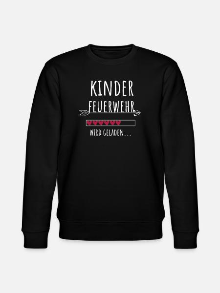 Kinderfeuerwehr Freiwillige Feuerwehr Geschenk - Stanley/Stella Unisex Bio-Sweatshirt CHANGER  - Schwarz