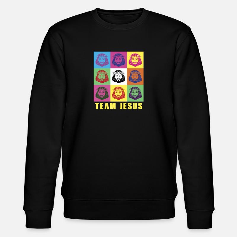 Team Jesus - Stanley/Stella Unisex Bio-Sweatshirt CHANGER  - Schwarz