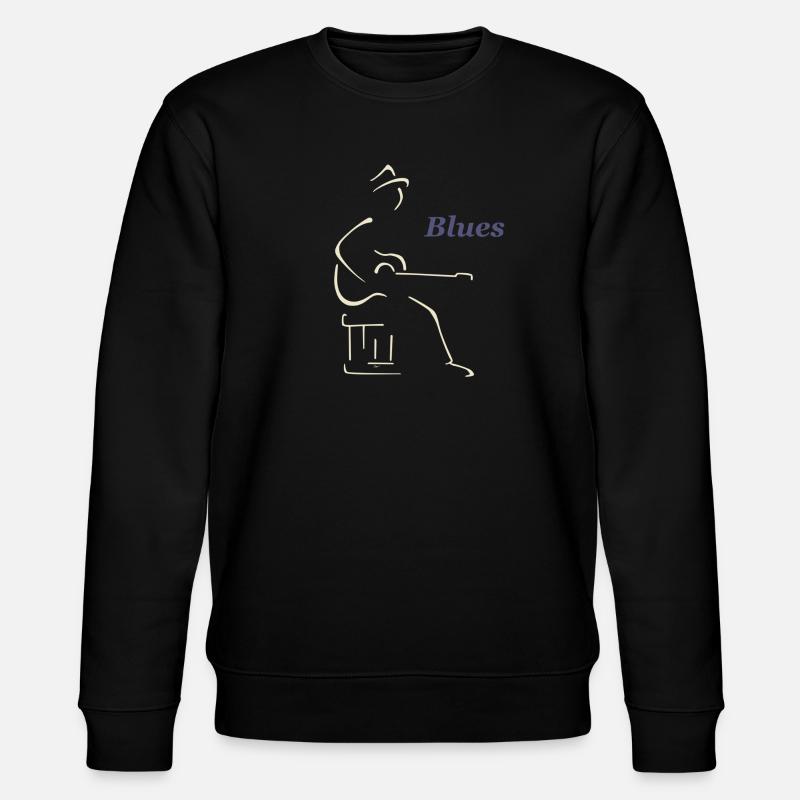 Blues-Gitarrist - Stanley/Stella Unisex Bio-Sweatshirt CHANGER - Schwarz