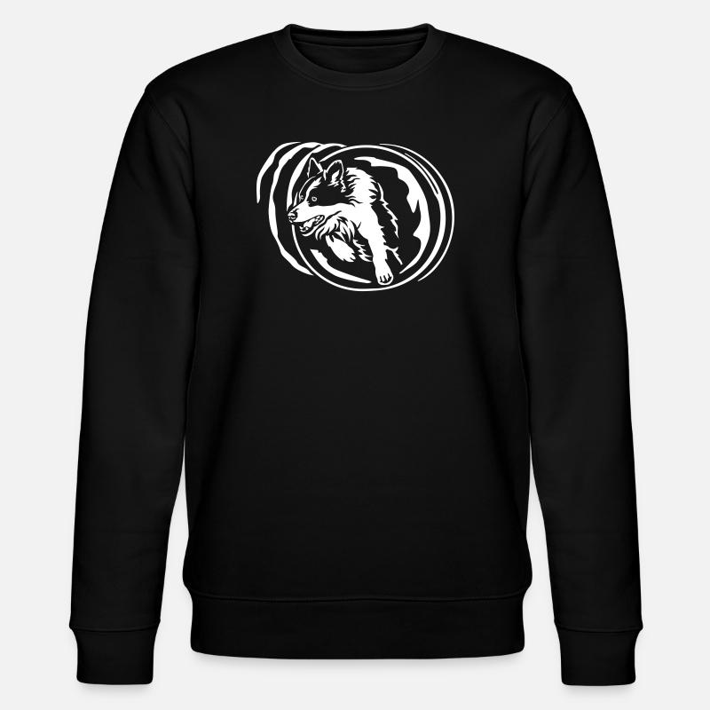 Border Collie "Black Edition" - Stanley/Stella CHANGER Unisex Organic Sweatshirt - black