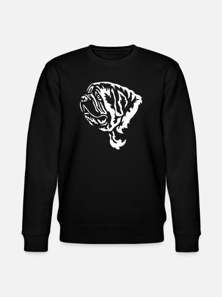 English Mastiff Head "Black Edition" - Stanley/Stella CHANGER Unisex Organic Sweatshirt - black