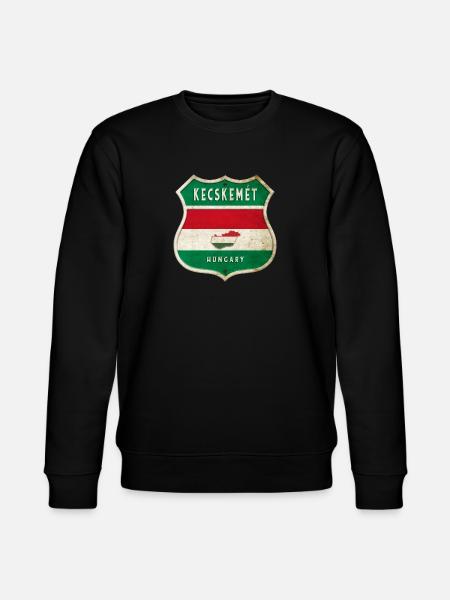 Kecskemét Ungarn Wappen Flaggen Design - Stanley/Stella Unisex Bio-Sweatshirt CHANGER  - Schwarz