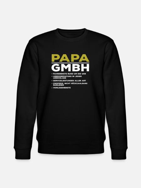 Papa GmbH – Fahrdienst und Lebensberatung - Stanley/Stella Unisex Bio-Sweatshirt CHANGER - Schwarz