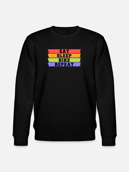 Hikers Hiking Statement Nature Lovers Mountains - Stanley/Stella CHANGER Unisex Organic Sweatshirt - black