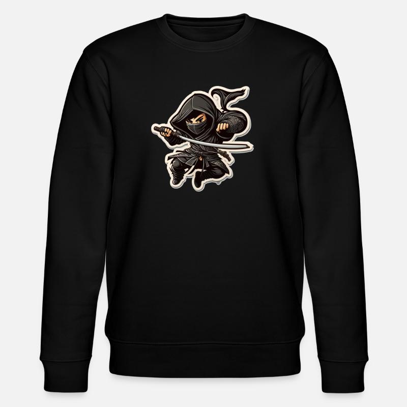 Ninja - Stanley/Stella Unisex Bio-Sweatshirt CHANGER  - Schwarz