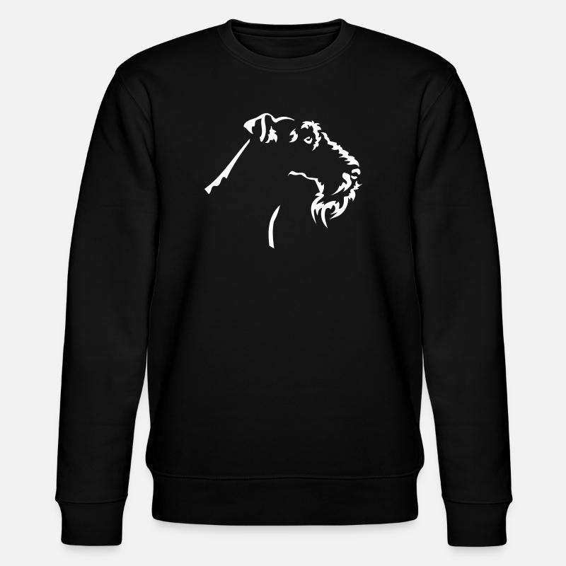 Foxterrier Kopf "Black Edition" - Stanley/Stella Unisex Bio-Sweatshirt CHANGER  - Schwarz
