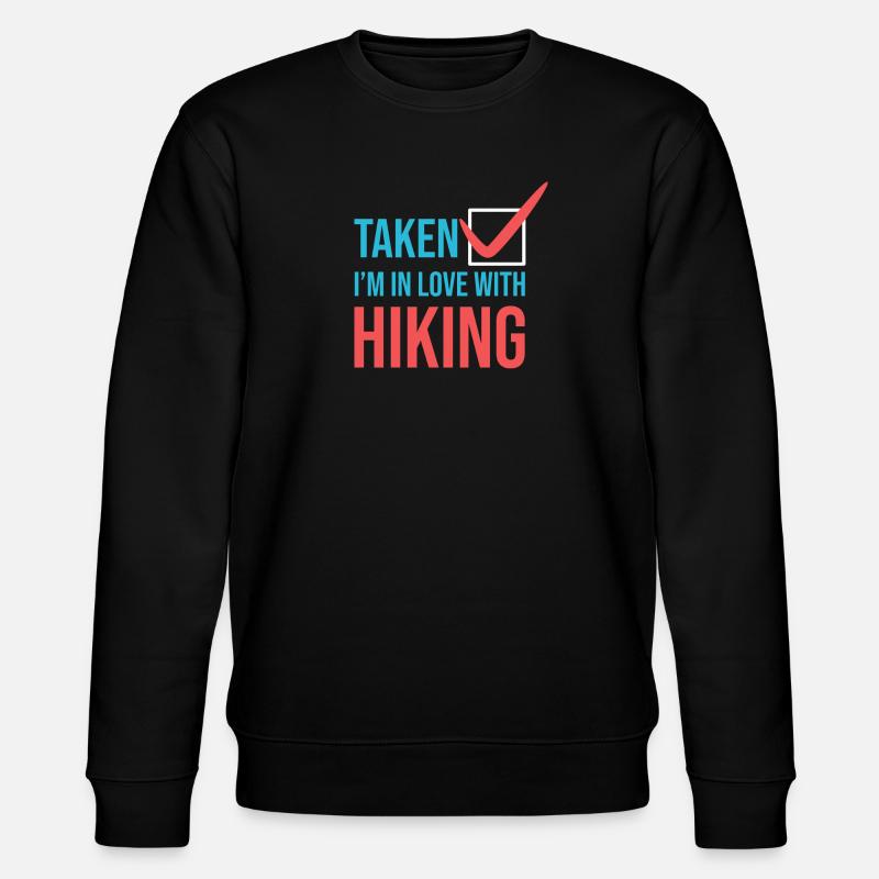Mountains Statement Hiker Hiking - Stanley/Stella CHANGER Unisex Organic Sweatshirt - black