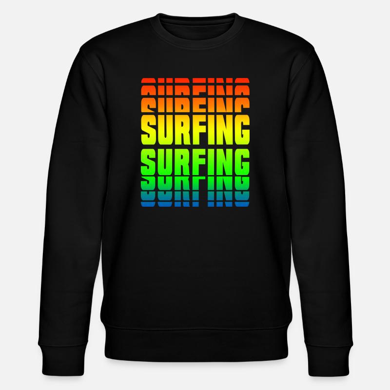 Surfing Design - Stanley/Stella Unisex Bio-Sweatshirt CHANGER  - Schwarz