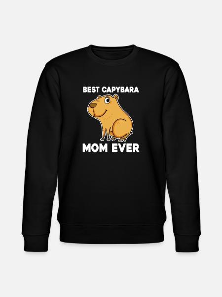 Capybara Mama Wasserschwein - Stanley/Stella CHANGER Unisex Organic Sweatshirt - black