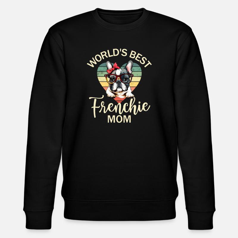 Chien bouledogue français - Sweat bio CHANGER Stanley/Stella Unisexe - noir