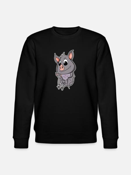 Bat Family - Bat with Baby - Stanley/Stella CHANGER Unisex Organic Sweatshirt - black
