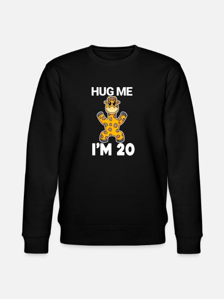 20 birthday - 20 years - hug - Stanley/Stella CHANGER Unisex Organic Sweatshirt - black