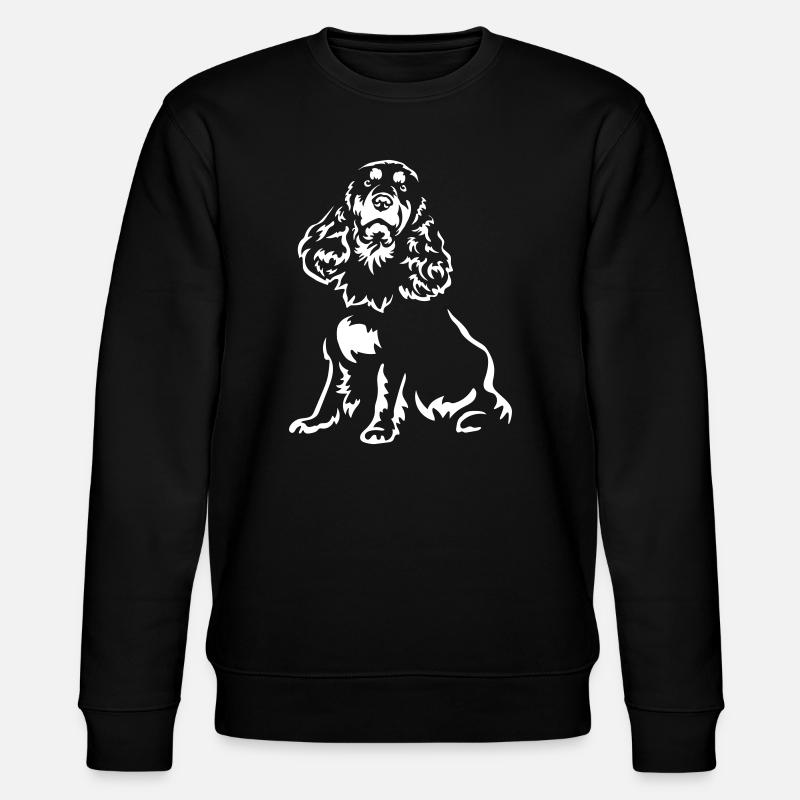 Cocker Spaniel "Black Edition" - Stanley/Stella Unisex Bio-Sweatshirt CHANGER  - Schwarz