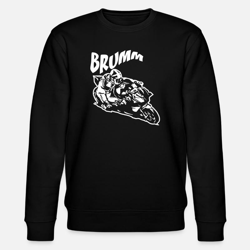Brumm Biker Blanc - Sweat bio CHANGER Stanley/Stella Unisexe - noir