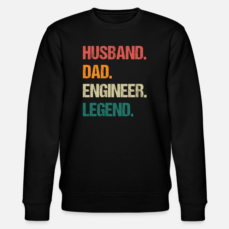 Mari Papa Ingénieur Légende Citation - Sweat bio CHANGER Stanley/Stella Unisexe - noir