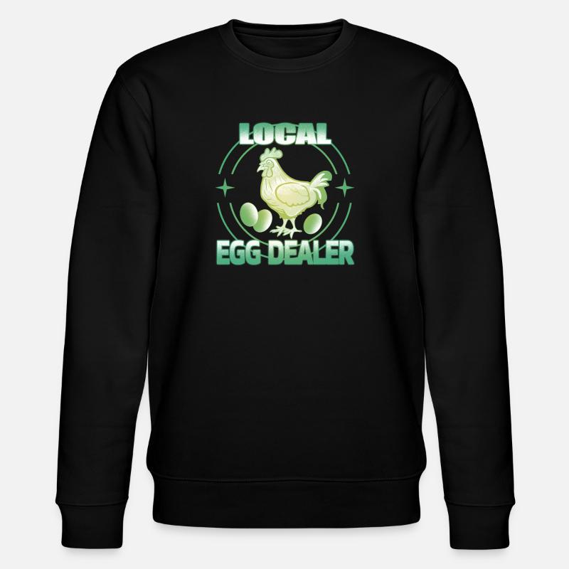 Local egg dealer - Stanley/Stella Unisex Bio-Sweatshirt CHANGER - Schwarz