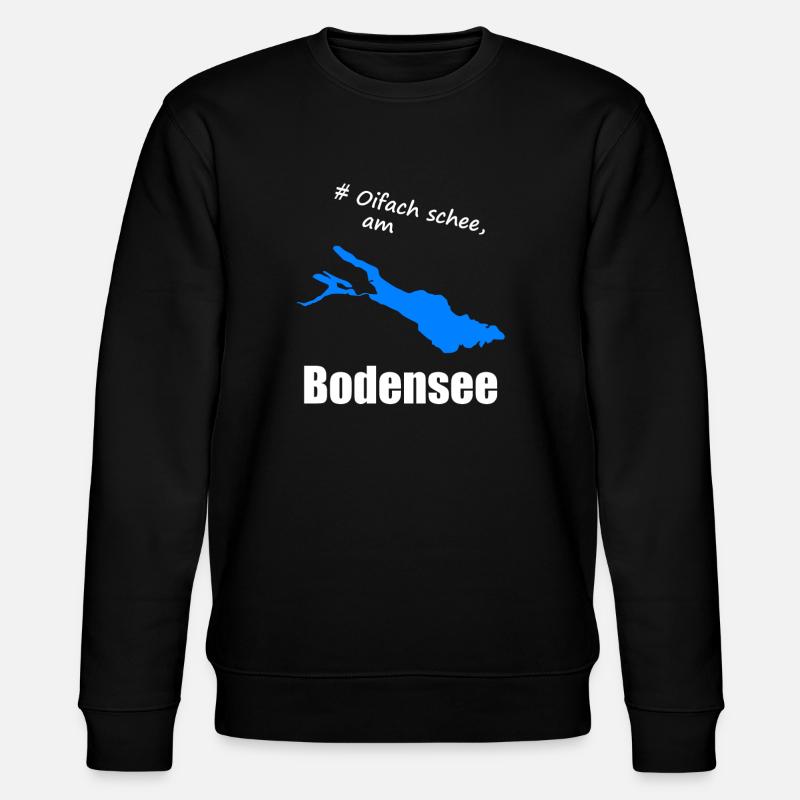 # Oifach schee, am Bodensee - Stanley/Stella Unisex Bio-Sweatshirt CHANGER  - Schwarz