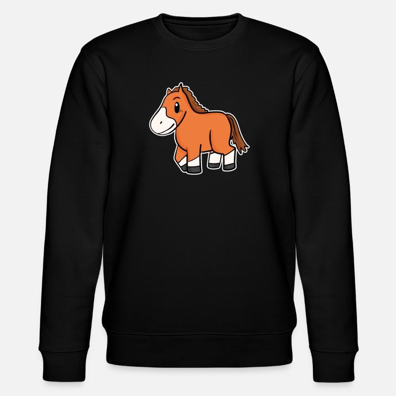 Pferd Motiv - Stanley/Stella Unisex Bio-Sweatshirt CHANGER - Schwarz