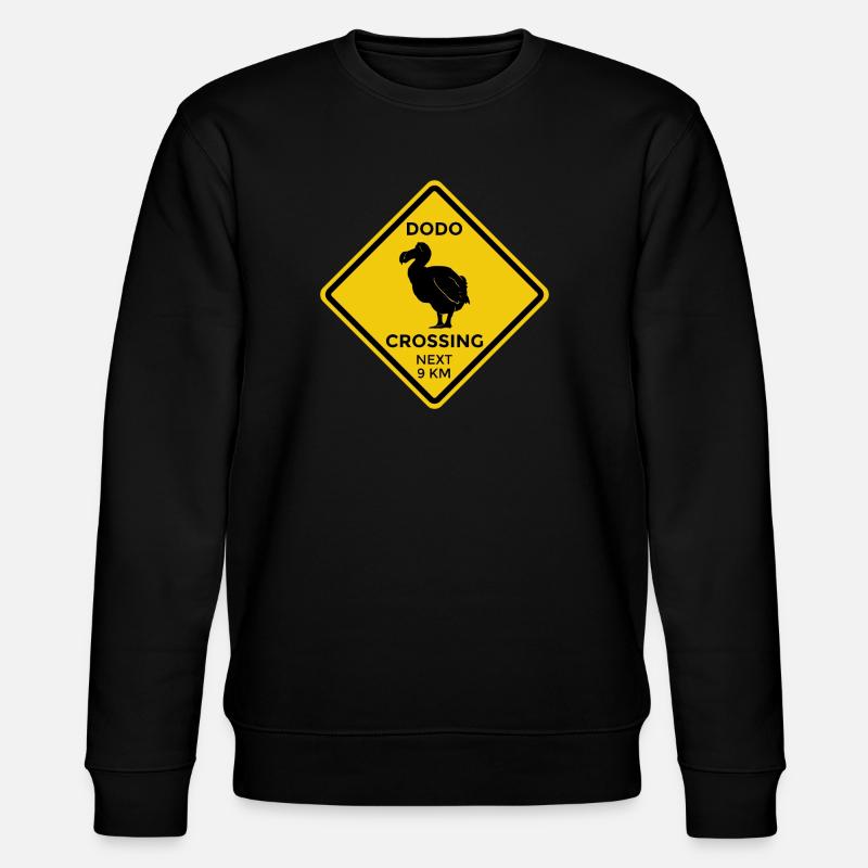 Achtung Dodo - Stanley/Stella Unisex Bio-Sweatshirt CHANGER  - Schwarz