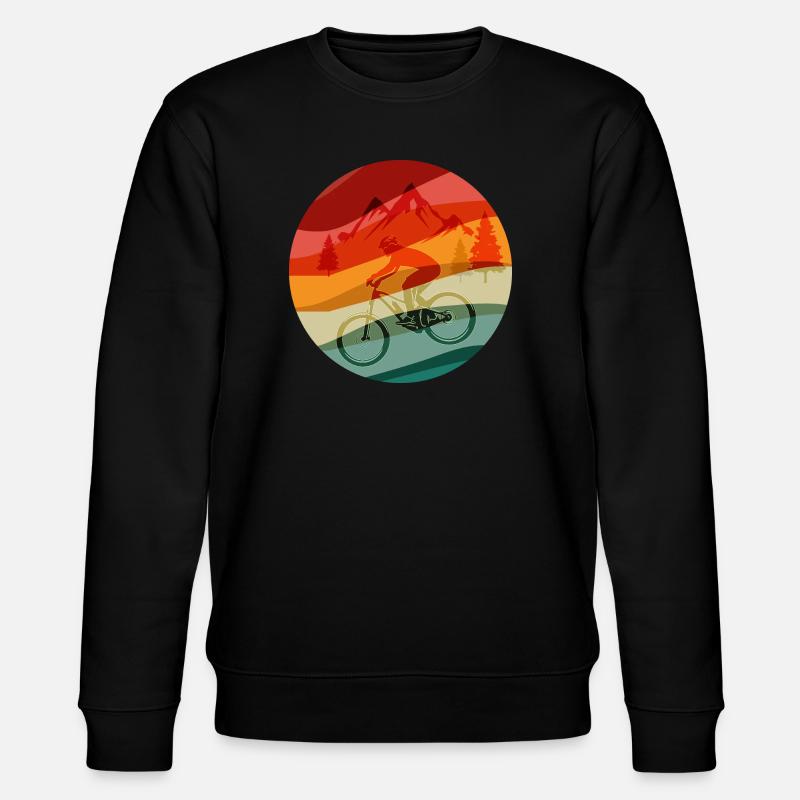 Rainbow Ridge MTB-Fahrer - Stanley/Stella Unisex Bio-Sweatshirt CHANGER - Schwarz