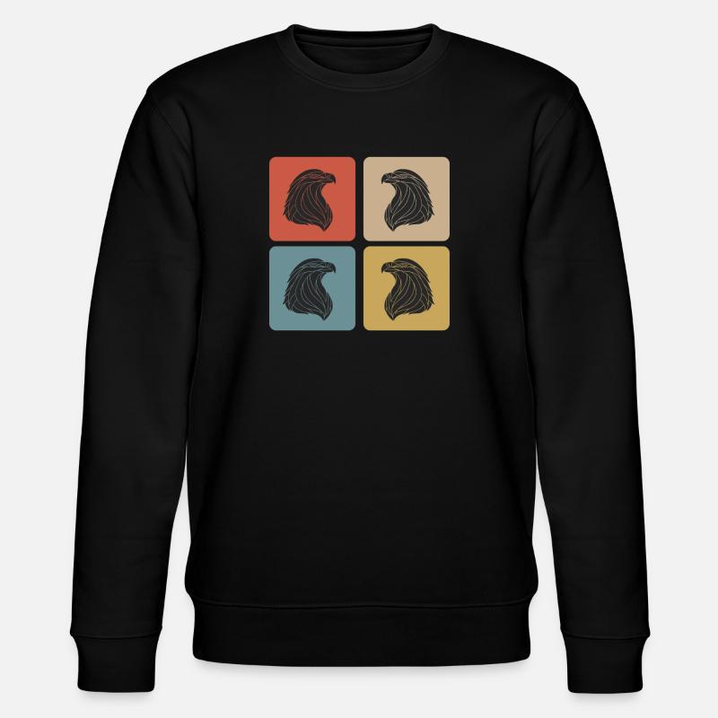Eagle Design - Stanley/Stella CHANGER Unisex Organic Sweatshirt - black