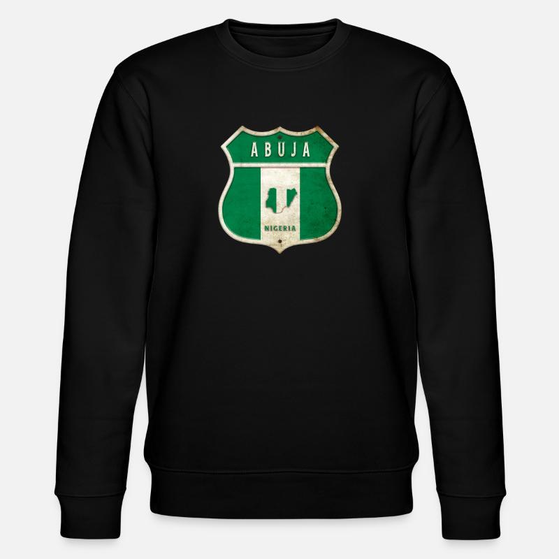 Design du drapeau d'Abuja, Nigeria - Sweat bio CHANGER Stanley/Stella Unisexe - noir