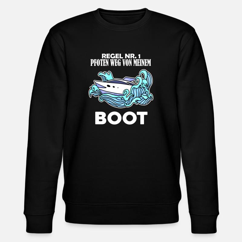 Boote Motorboot - Stanley/Stella Unisex Bio-Sweatshirt CHANGER  - Schwarz
