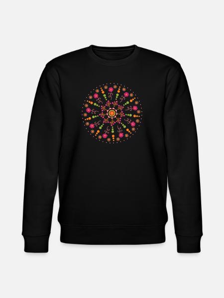 Mandala Frühling bunt - Stanley/Stella Unisex Bio-Sweatshirt CHANGER  - Schwarz