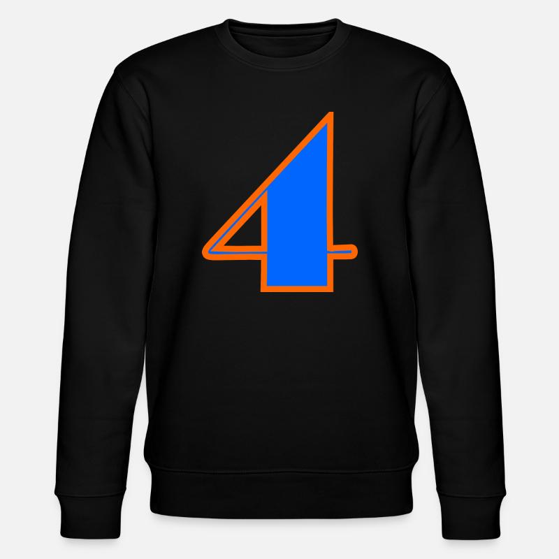 4 ANS,4e ANNIVERSAIRE,ANNIVERSAIRE 4 ANS,QUATRE - Sweat bio CHANGER Stanley/Stella Unisexe - noir