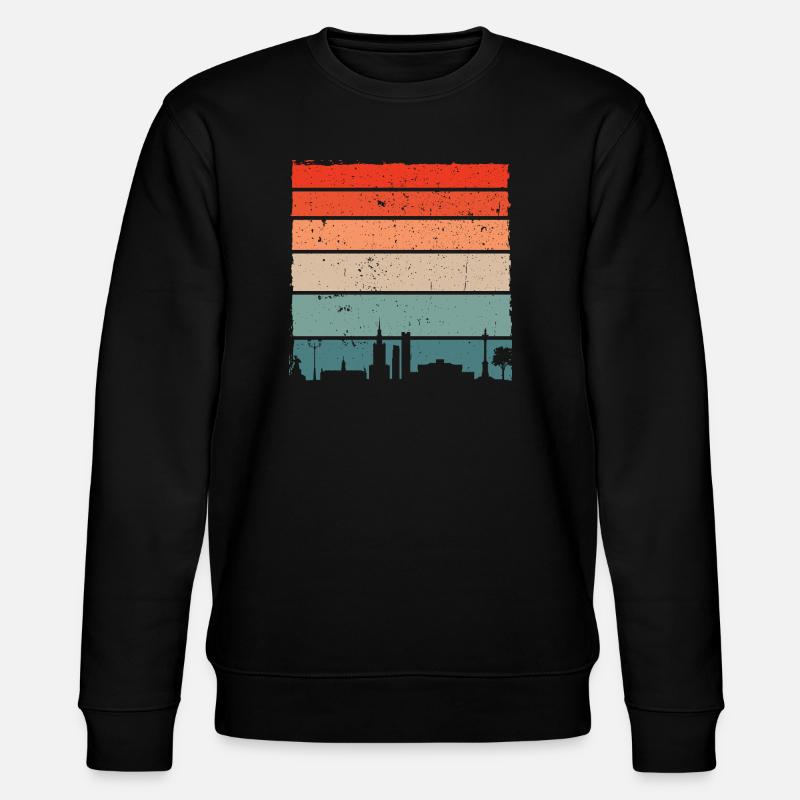 Sunset Skyline Gradient Tee - Stanley/Stella CHANGER Unisex Organic Sweatshirt - black