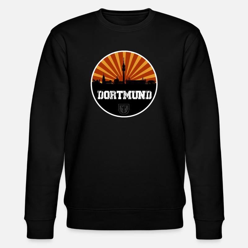 Dortmund Skyline Retro - Stanley/Stella Unisex Bio-Sweatshirt CHANGER  - Schwarz