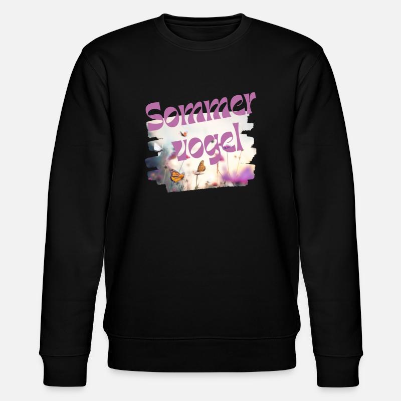 Oiseau d’été - Papillon - Vocabulaire - Sweat bio CHANGER Stanley/Stella Unisexe - noir