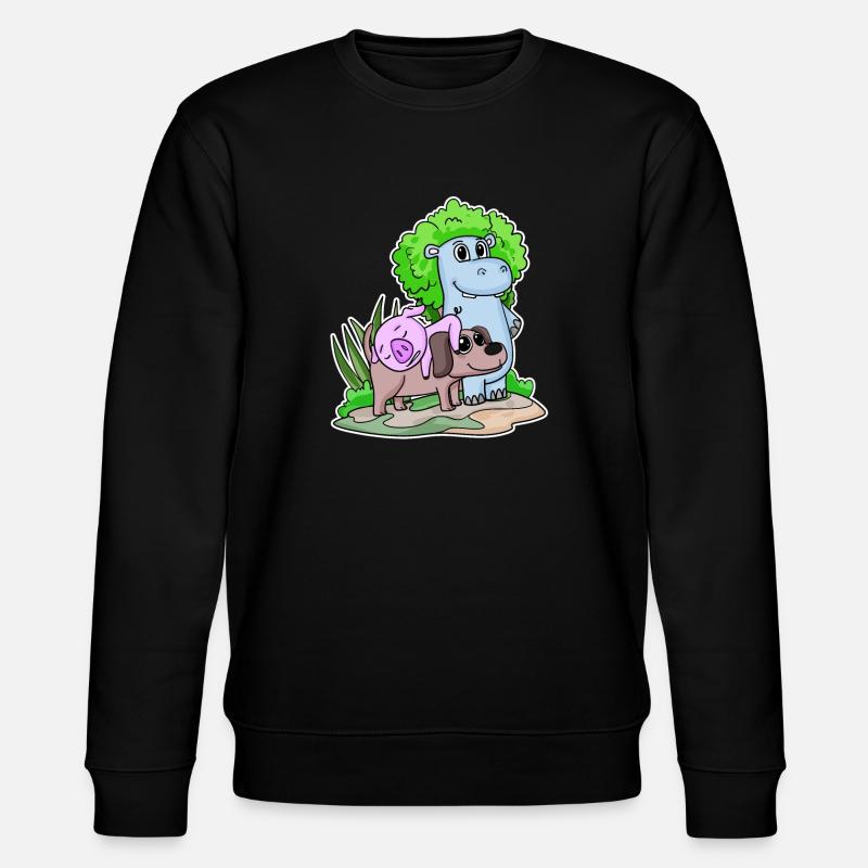 Animaux mignons - Sweat bio CHANGER Stanley/Stella Unisexe - noir