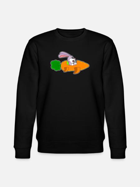 Bunny Carrot - Stanley/Stella CHANGER Unisex Organic Sweatshirt - black