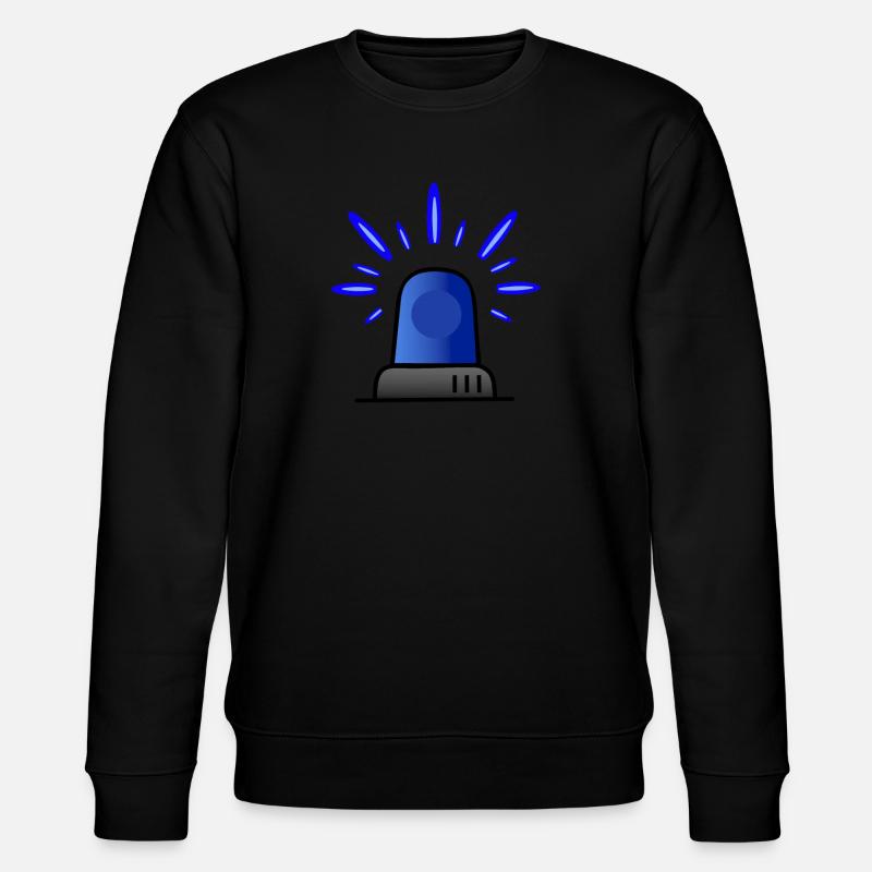 Blaulicht Sirene - Stanley/Stella Unisex Bio-Sweatshirt CHANGER - Schwarz