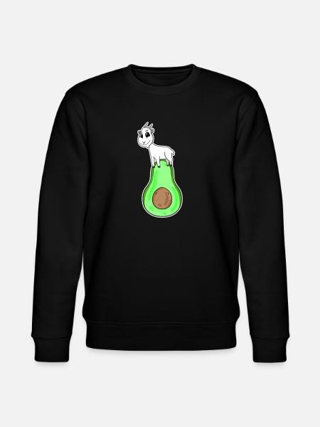 Goat on avocado - Stanley/Stella CHANGER Unisex Organic Sweatshirt - black