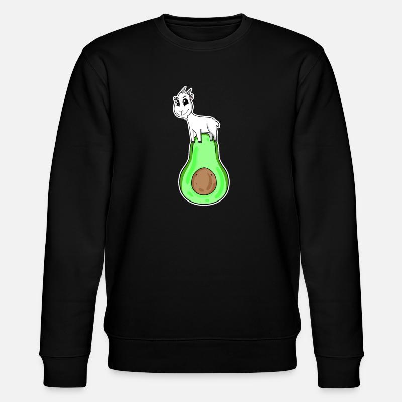 Chèvre sur avocat - Sweat bio CHANGER Stanley/Stella Unisexe - noir