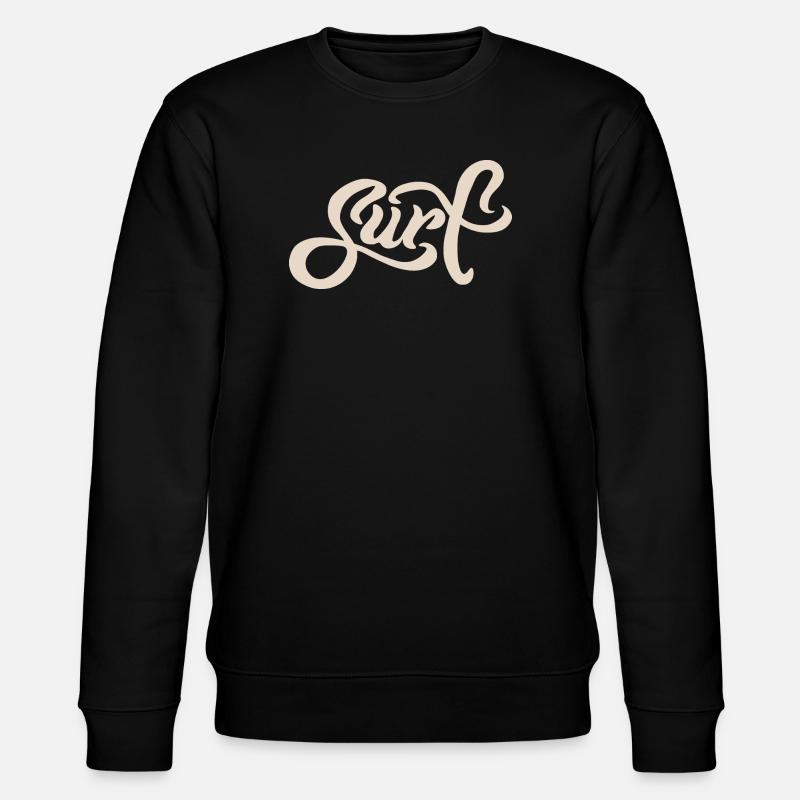 Surf Lettering - Stanley/Stella Unisex Bio-Sweatshirt CHANGER  - Schwarz