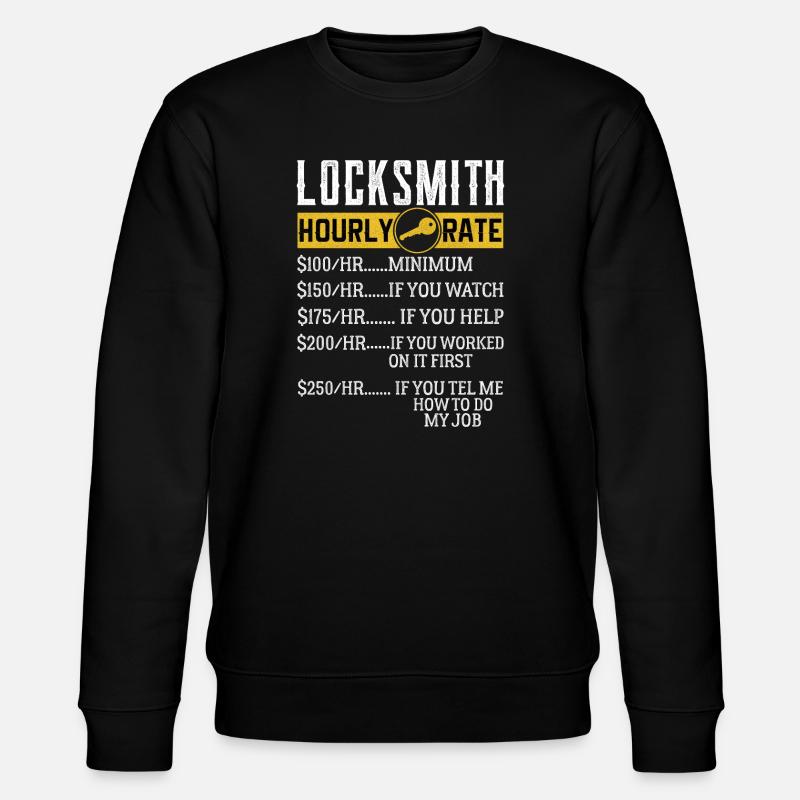 Locksmith Hourly rates Locksmith - Stanley/Stella CHANGER Unisex Organic Sweatshirt - black