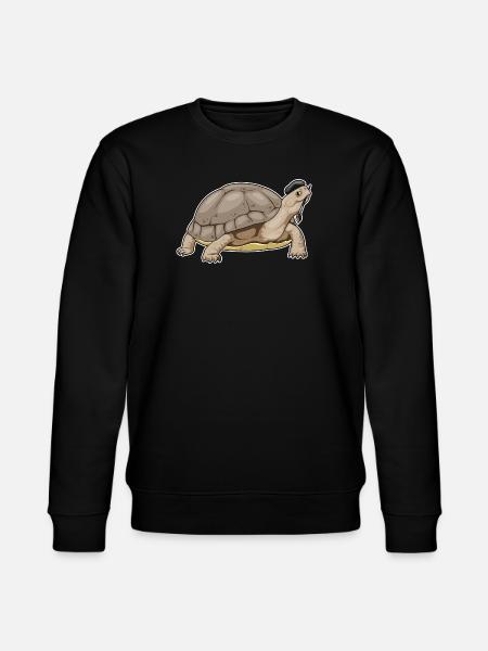 Turtle Painter Brush Painting - Stanley/Stella CHANGER Unisex Organic Sweatshirt - black