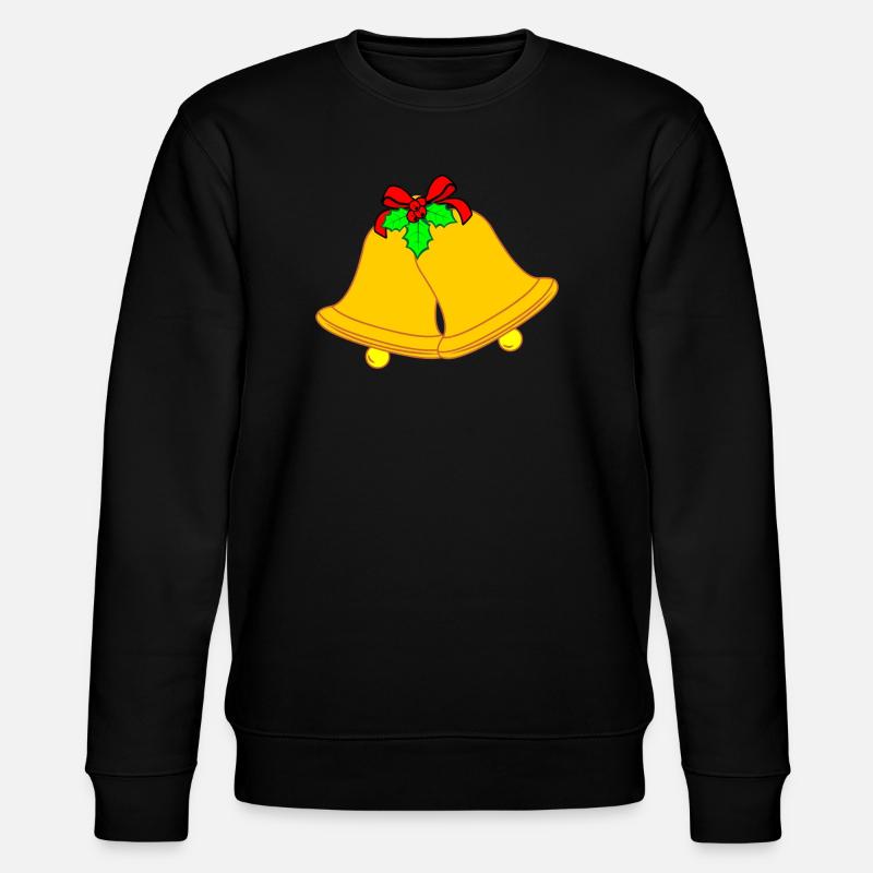 Deux cloches d’église pour Noël - Sweat bio CHANGER Stanley/Stella Unisexe - noir