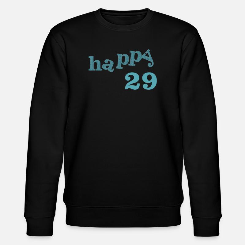happy 29 - Stanley/Stella Unisex Bio-Sweatshirt CHANGER  - Schwarz