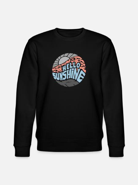 Hello Sunshine! Summer, sun, holidays - Stanley/Stella CHANGER Unisex Organic Sweatshirt - black